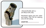 WOODWARD Needle Bearing U-Joints