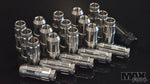 PSM CLEARCOAT STAINLESS Spline Drive Racing Lug Nuts 12x1.25 (Nissan & FRS-BRZ thread)