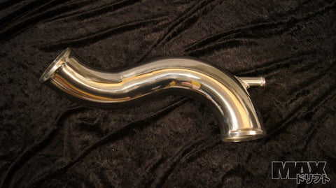 PSM Cold pipe for HMIC - OEM S13 SR and all KA motor intake manifold type w/ clamps & BLACK couplers