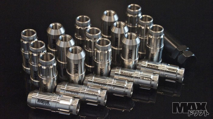 PSM CLEARCOAT STAINLESS Spline Drive Racing Lug Nuts 12x1.50 thread (T ...