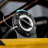 Nuke Steel mounting bracket for Remote filler cap, with M6 bolts (Order in)