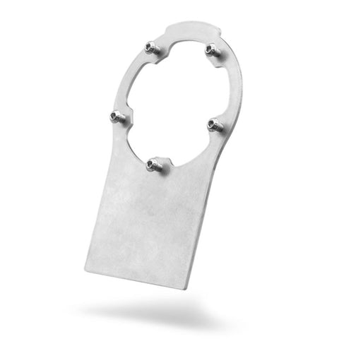Nuke Steel mounting bracket for Remote filler cap, with M6 bolts (Order in)