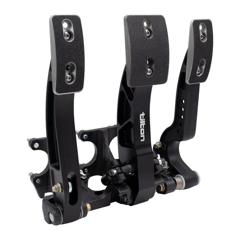 Tilton 800-Series 3-pedal Floor Mount Pedal Assembly