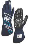 OMP Gloves One S Navy Blue/Cyan 2025