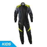 OMP Suit KS2X Art Black/Fluro Yellow Kids