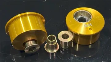 PSM Tesla model 3 caster arm bearing, offset & marked for track width (Order in)