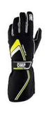 OMP Gloves Tecnica Black | Fluro Yellow Small