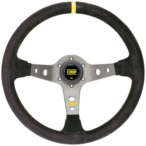 OMP Steering Wheel Corsica – 330mm Leather with Yellow Stitching