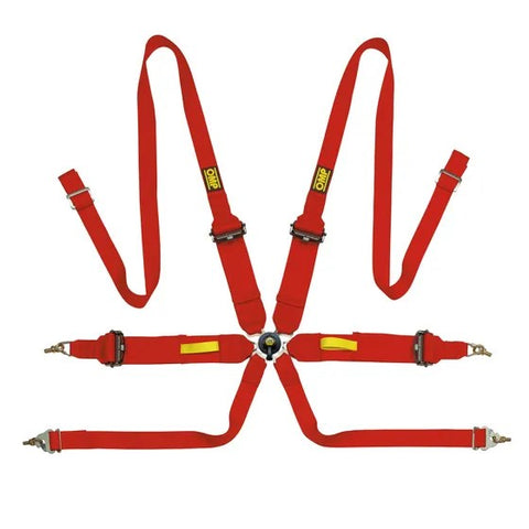 OMP Harness Tecnica 3+2 Saloon Red