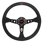 OMP Steering Wheel Corsica – 330mm Suede with Red Stitching