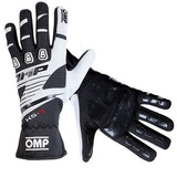 OMP Kart Gloves KS3 Black | White