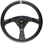 OMP Steering Wheel Velocita – 330mm Leather Flat Profile