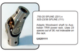 Woodward Universal | Splined Both Sides