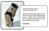 Woodward Universal | Splined Both Sides