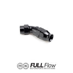 Full Flow PTFE Hose End Fitting 45 Degree AN-8