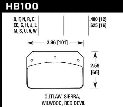 Pad Shape - HB100