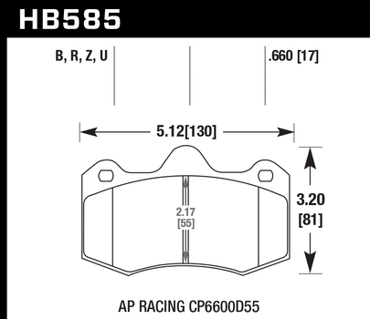 Pad Shape - HB585