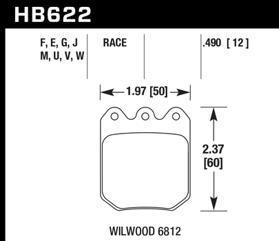Pad Shape - HB622