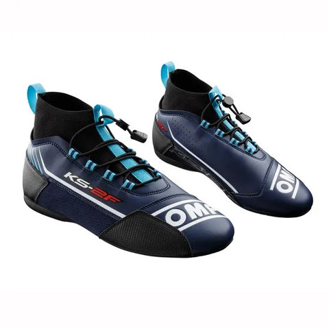 OMP Boots KS2F Navy Blue/Cyan