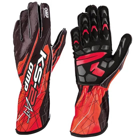 OMP Gloves KS2 Art Black/Red