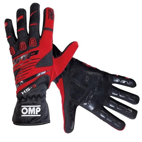 OMP Gloves KS3 Black/Red